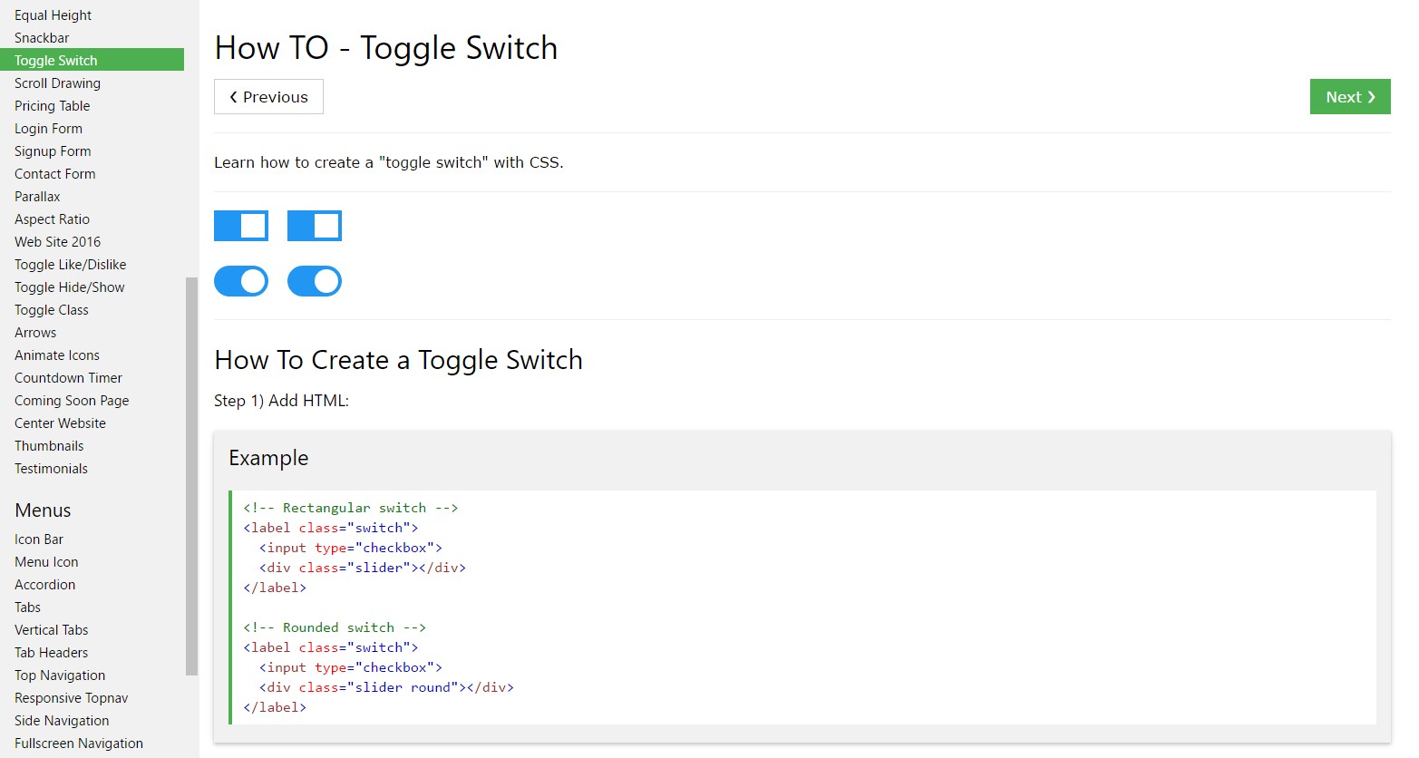  Tips on how to create Toggle Switch