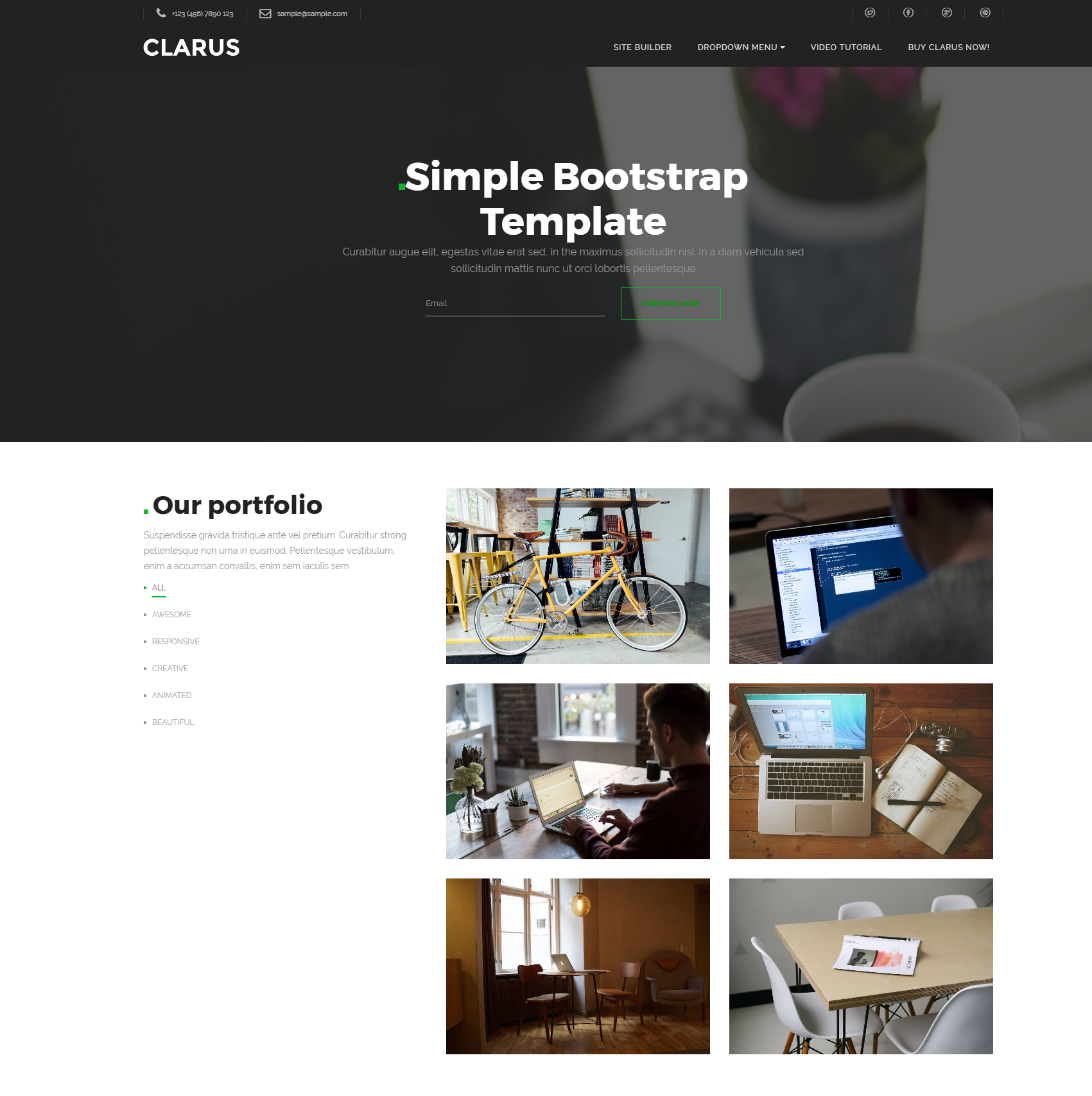 Free Download Bootstrap Simple Templates