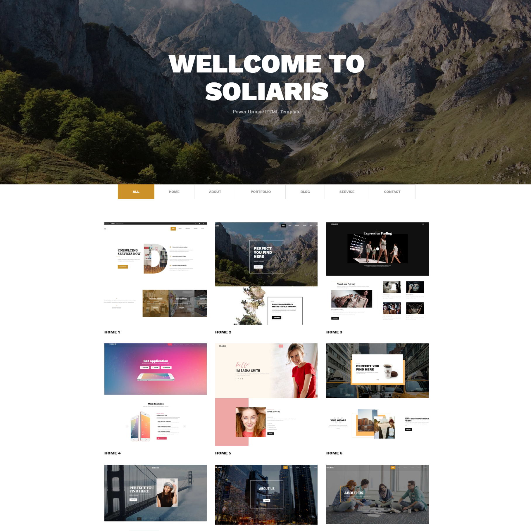 HTML5 Bootstrap Soliaris Templates