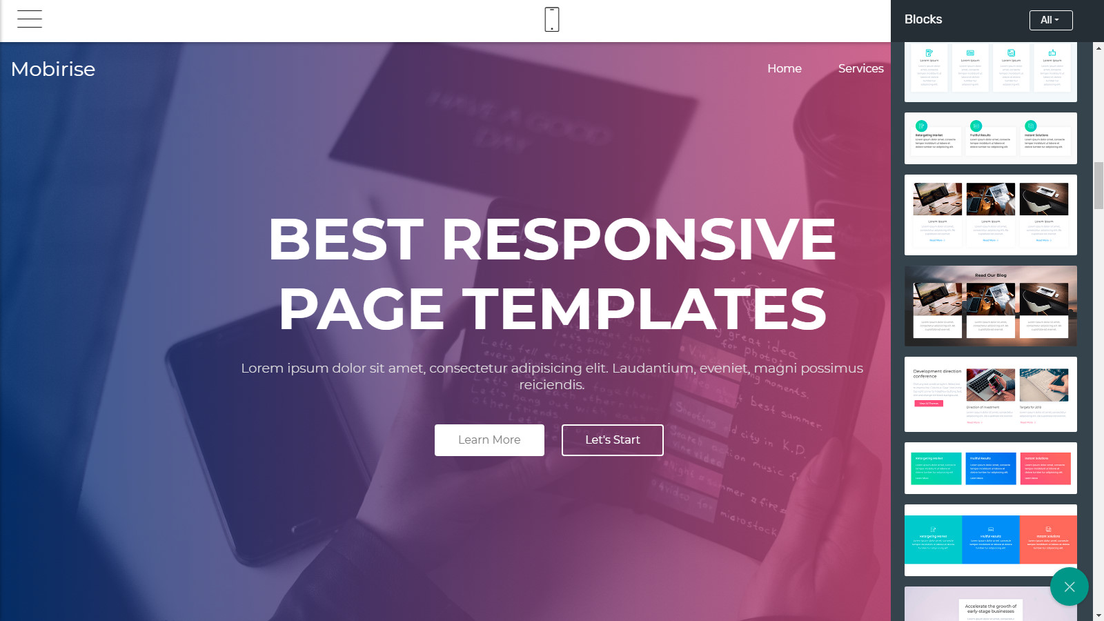 html5 site templates