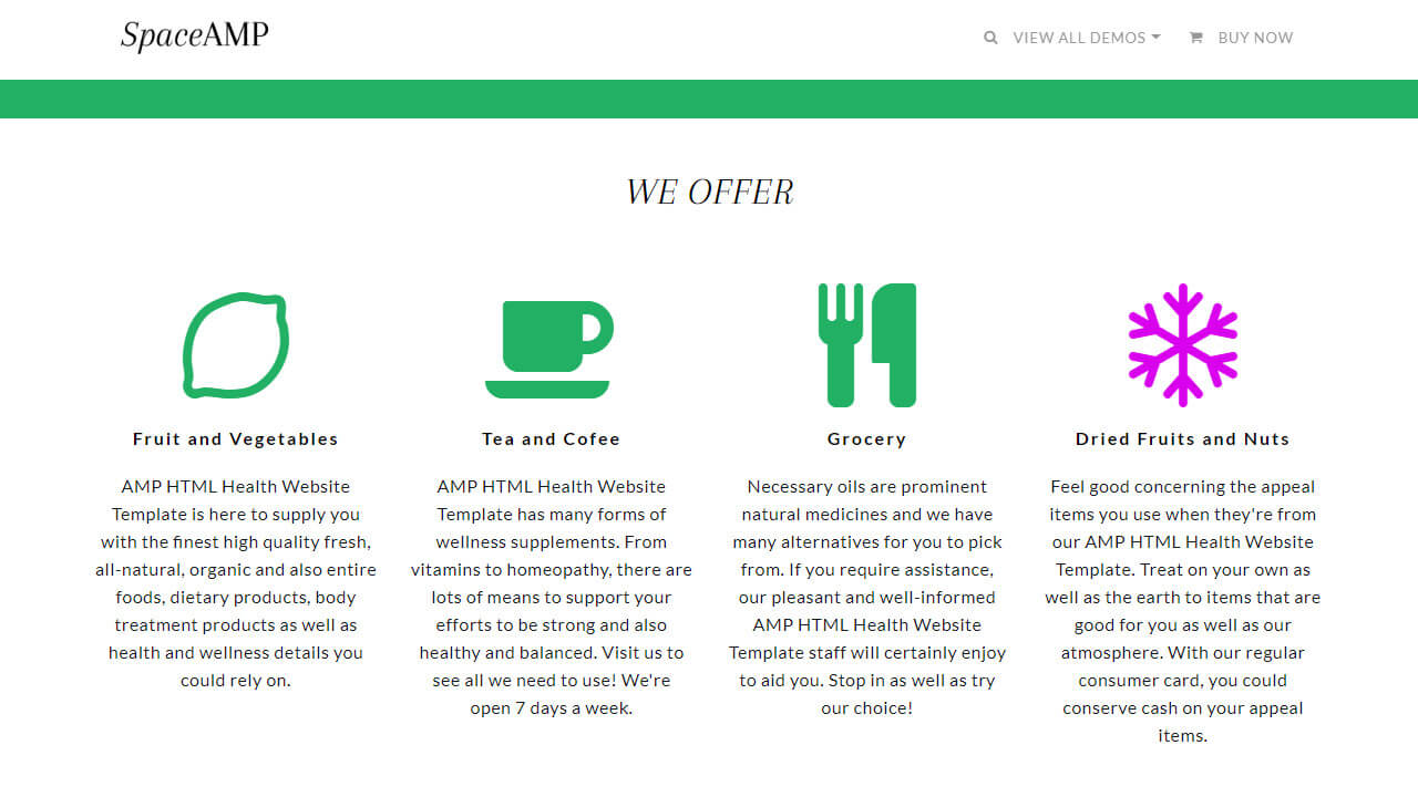 AMP Health HTML Template