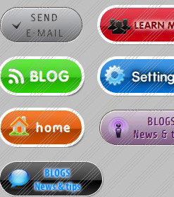 Web Buttons Navigation Buttons Select Menu Html